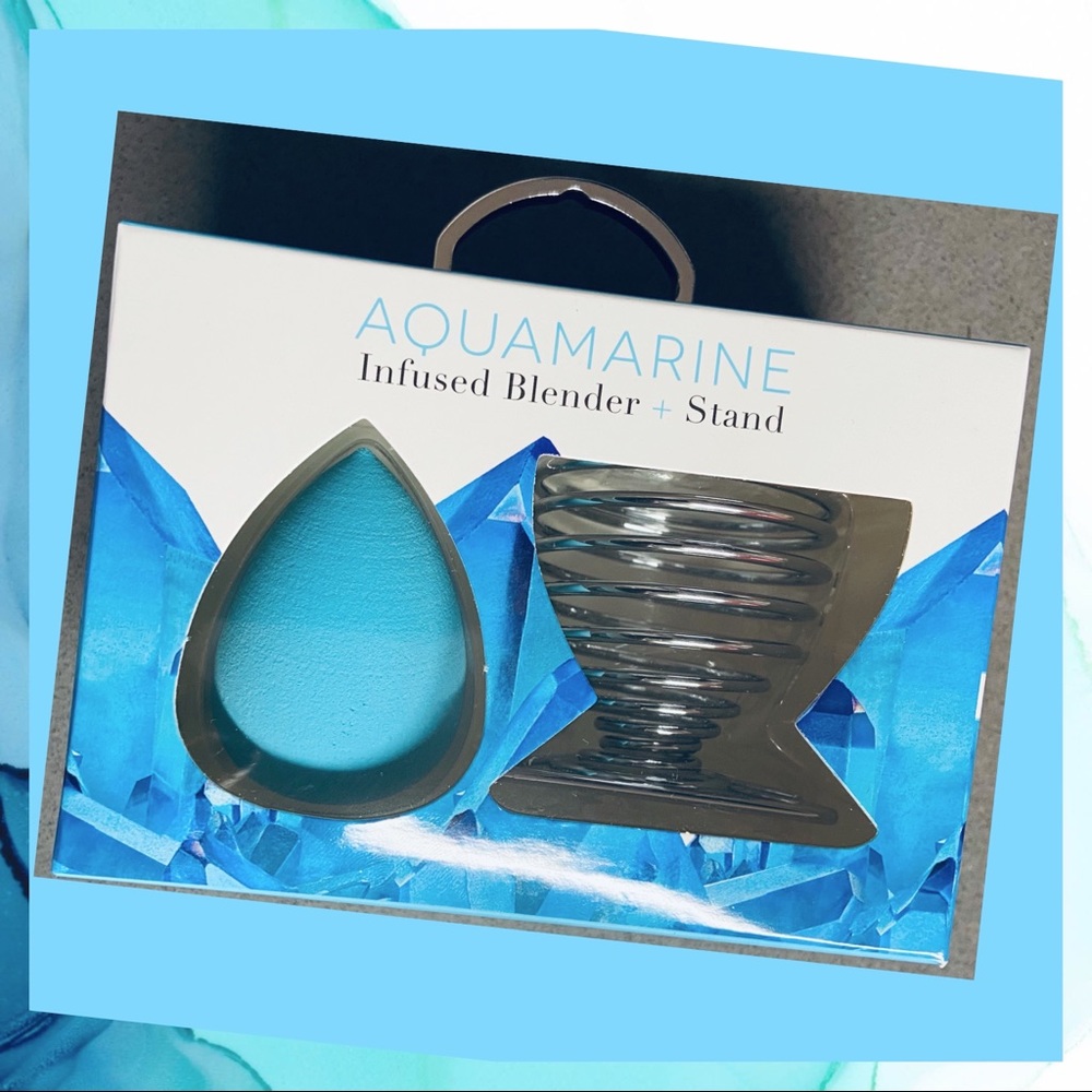 AQUAMARINE Infused Blender/Silver Stand